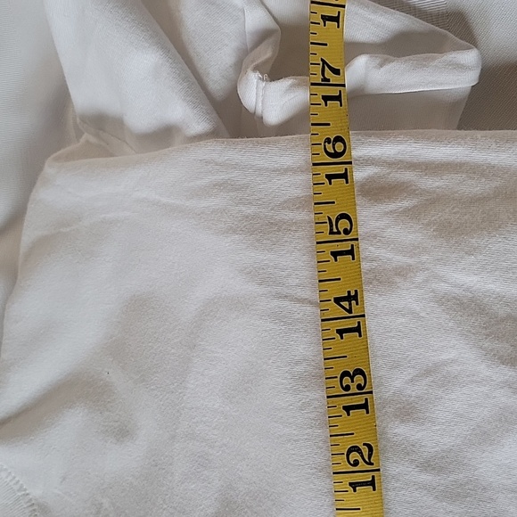 Day Break Women's White Crop Top with Back Tie, Size: L - Picture 7 of 7